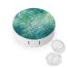 Contact Lens Case Green Sea Blue Seaweed Portable Travel Contact Lens Box Contact Lens Storage Box