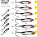THKFISH Fishing Spoons Set - Saltwater Trout Lures for Bass, Pike, Walleye - 5pcs 1# Color 1/4oz to 3/4oz Casting Spoons - Buy Online on GoSupps.com