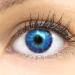 Glamlens contact lenses colored with starch Color Cagliari Blue Monthly lenses soft lenses soft hydrogel 2 pieces of color lens + lens container natural colors (blue) -1.50 dioptries 8.6 millimeters 2.0