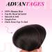 Real Human Hair Clip in Extensions - Brazilian Remy Straight Hair 18 Inch 1B Natural Black - 100% Human Hair, Double Weft, 8pcs Set with 18 Clips, 70g Handmade - Buy Online on GoSupps.com