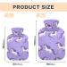 Purple Unicorn Children's Hot Water Bottle with Soft Cover - Warm Winter Relief for Bed Hands Neck & Shoulders - 1L | International Shipping - Buy Online on GoSupps.com