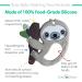 BUSY BABY Sloth Teething Toy - 2-in-1 Teether and Toy for Babies and Toddlers - 100% Food Grade Silicone - BPA/BPS Free - Dishwasher Safe - Buy Online on GoSupps.com