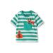 kIDio Organic Cotton - Baby Infant Toddler T-Shirt Applique - Boy Girl Summer Short Sleeve Tee (0-4 Years) 0-3 Months Green