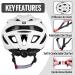 NHH Adult Bike Helmet - Lightweight CPSC-Compliant Cycling Helmet for Men and Women - Matte-White - Buy Online on GoSupps.com