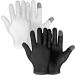 Dimeho 2 Pairs Moisturizing Gloves Touch Screen Cotton Spa Lotion Glove Overnight Bedtime Skin Care Gloves Eczema Glove for Dry Chapped Hands Women Beauty (White + Black) - Buy Online on GoSupps.com
