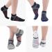 KC-TAHO Men's Sports Compression Socks 4-Pack - Large Size, 16-23 mmHg, Cotton Cushioned, Achilles Tendonitis Relief | A-Black+White+Gray+Navy - Buy Online on GoSupps.com