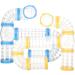 POPETPOP Hamster Tubes and Tunnels Kit : 2 Sets DIY Hamster Tunnel Transparent Hamster Cage Tubes Hamster Cage Accessories DIY Creative Connection Tunnel for Hamster Small Animals - Buy Online on GoSupps.com