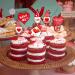 25 Pieces Wedding Red Cupcake Toppers Picks Red Heart Love KISS ME BE Mine Gnomes Happy Birthday Cake Topper Sweet Love Theme Party Cake Decor Supply Food Fruit Picks for Party Dessert Decoration Vn - Buy Online on GoSupps.com