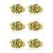 6 x Weed Bud Edible Wafer or Icing Cupcake Toppers Fun Stoner Themed Party Cake Decorations Perfect For Brownies Cookies Muffins & More! (Edible Wafer Card)
