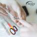 INSTEX Cuticle Nail Scissors and Files Set with Nail Pusher - Professional Curved Steel Blade for Precise Eyebrow and Toenail Grooming | Manicure Pedicure Tools for Men and Women - Includes Leather Pouch (Red Yellow) - Buy Online on GoSupps.com