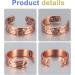 EnerCoppeX Pure Copper Ring for Men Lymphatic Drainage Adjustable Magnetic Ring 3500 Gauss Magnet (CPR-0282C-L) - Buy Online on GoSupps.com