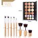 Joyeee Cream Contour Palette 20 Colors Concealer & Colour Corrector Kit with 11 Bamboo Makeup Brushes - 1.00g - Buy Online on GoSupps.com