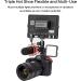 NUOBAKE 3-Side Hot Shoe Mount Adapter - 360 Swivel Triple Cold Shoe Bracket for DSLR Cameras - Buy Online on GoSupps.com