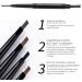 Dual-use Eyebrow Pencil Waterproof and Sweat-proof Long-lasting Makeup Pencil Eyebrow Pencil and Brush in One for Everyday Makeup(04) - Buy Online on GoSupps.com