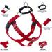 2 Hounds Design Freedom No-Pull Dog Harness for Easy Walking | Adjustable & Gentle Control | Made in USA | Red | Large (Chest 28-32) - Buy Online on GoSupps.com