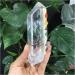 Crystal Stones Clear Lemurian Seed Quartz Natural Tower Point Crystal Rough Seven Specimen Reiki Stone Stone Collection 85-100mm Light Grey - Buy Online on GoSupps.com