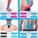 Anampion Kinesiotapes - Waterproof Elastic Sports Tape for Muscles (20 Stripes 5cm x 25cm) - Ideal for Knees Shoulders and Elbows - Mixed Colors - Buy Online on GoSupps.com