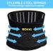 Buy Back Brace for Men & Women - Lumbar Support Belt for Lower Back Pain Relief | Sciatica Herniated Disc - Adjustable Size Large Black - Buy Online on GoSupps.com