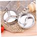 Milisten 3pcs Seasoning Sauce Dishes Stainless Traveling Olive Dipping Dishes Trip Food Sauce Dish Wasabi Mustard Flavor Dish Snack Plates Restaurants Seasoning Bowl Seasoning Dish Grid Mx3pcs Silverx3pcs - Buy Online on GoSupps.com