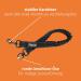 FLOXIK RUDDIPER ELASTICAL Bungee Leash Extension for Medium & Large Dogs | Perfect for Jogging Cycling & Walking | Durable Black Dog Accessory - Buy Online on GoSupps.com