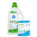130 Loads Eco Friendly Laundry Detergent Starter Kit - Includes Two 40g Refills Lightly Scented and Empty Jug Add Water to Refills to Make 3.6L Liquid - EZ Pur Eco.
