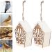 xiaozuo Wooden Hollow Bird House 2 Pieces Bird House Bird Houses for Outdoor Blue Bird House with Warm Light Wooden Hanging Bird House for Small Bird DIY Bird Cage Making Decoration667 - Buy Online on GoSupps.com