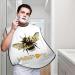Bee Happy Beard Bib | Cute Bee Beard Hair Catcher & Non-Stick Grooming Cloth for Men | Perfect Gifts for Shaving & Trimming - Buy Online on GoSupps.com