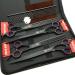 Professional 8.0 Inch Dog Grooming Scissors Set - Straight, Thinning, Curved & Chunkers (4pcs) with Comb - Buy Online on GoSupps.com