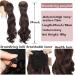Ponytail Extension Synthetic Ponytail Hair Extension 24inch Long Wavy Curly Ponytail Hair Extension Clip In Body Wave Drawstring Ponytail Hairpiece for Woman Ponytail Hairpiece for Women (Color : Bl 24inches Bleach blonde - Buy Online on GoSupps.com