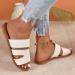 Nupaque Women s Dressy Slide Sandals - Flat Summer Open-Toe Shoes | Large Size 39 EU for Leisure Swimming & Shopping - Buy Online on GoSupps.com