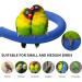 TeTupGa U Shape Parrot Perch Stand Toy - Blue Large | Cage Accessories for Conure, Budgie, Cockatiel | Paw Grinding Clean Stick, Exercise Platform - Buy Online on GoSupps.com