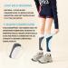Buy Footless Compression Socks & Calf Sleeves for Running Cycling & Fitness - L/XL Black | Relief for Shin Splints & Varicose Veins - Buy Online on GoSupps.com