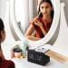 Mistod Tampon Holder - Stylish Bathroom Organizer for Pads & Tampons | Wood Storage Box with Tablet Lid - Black | Perfect Feminine Product for Shark Week & Bathroom Accessories - Buy Online on GoSupps.com