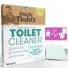Uncle Todd's Toilet Cleaner - 100% Dissolvable Sheets Planet-Friendly Drop Brush and Flush - 30 Sheets Plastic-Free Packaging Lemon