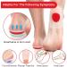 Silicone Heel Cups for Cracked Heels - 4 Pack Comfort Cushions for Plantar Fasciitis & Heel Pain Relief | WLLHYF - Buy Online on GoSupps.com