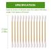 Cibutyful Double Round Tip Cotton Swabs - 400 Count | Strong Wooden Sticks | 3.0 Inch Bamboo Stick - Buy Online on GoSupps.com