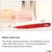 Rubis Tweezers Blue - Slanted Fine and Pointed - Eyebrow Tweezers - Slanted Tip for Hair Removal - Professional Tweezers - Buy Online on GoSupps.com