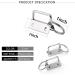 50 Sets Key Fob Hardware Keychain Wristlet with Split Ring 1 Inch - Buy Online on GoSupps.com