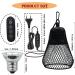 QIODAZOO 50W Turtle Heat Spot Lamp - Reptile Heat Lamp with Adjustable Time & Brightness E27 Hook - Buy Online on GoSupps.com