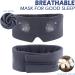 Mavogel 2019 Sleep Eye Mask - Skin Friendly Modal Material - Light Blocking for Home/Flight/Shift Work - 100% Handmade - Adjustable Strap - Dark Grey - Buy Online on GoSupps.com