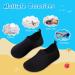 WateLves Kids Water Shoes - Non-Slip Quick Dry Aqua Socks for Boys and Girls | Beach, Swim, and Walking Shoes | Striped Black - Size 1-2 Little Kid - Buy Online on GoSupps.com