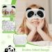 Cooling Eye Mask Set - Cute Animal Plush Sleep Mask for Women - Soft Blindfold & Eye Compress for Spa Travel & Refreshment - White Panda Design - Buy Online on GoSupps.com