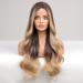 HAIRCUBE Long Ombre Blonde Lace Front Wigs for Women Brown to Blonde Natural Wavy Middle Parting Synthetic Wigs Lace Wigsâ¦ - Buy Online on GoSupps.com