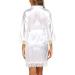 BESDEL Women's Silk Satin V-Neck Kimono Robe for Bridesmaids - XXL White - Buy Online on GoSupps.com