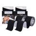 Kinesiology Tape(Black 2 Rolls) Unlock Your Full Potential with Kinesiology Original Cotton Elastic Premium Athletic Tape Breathable Latex-Free Hypoallergenic high ductility and Waterproof for Shoulder Knee Elbow Ankle Support