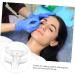 BIUDECO 10pcs Eyebrow Design Ruler Brow Ruler Sticker Eyebrow Tracer Measuring Ruler White Cosmetic Plastic - Buy Online on GoSupps.com