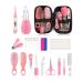Baby Grooming and Healthcare Kit  Portable Baby Safety Care Set with Hair Brush Comb Nail Clipper Nasal Aspirator for Nursery Newborn Infant Girl Boy (20 in 1  Pink) 20 in 1 Pink