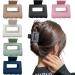 ZYIGYI 6 PCS Hair Claw Clips  2 Matte Hair Clips for Women and Thin Thick Hair 6 Color