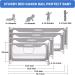 HOMEAL Extra Tall Toddler Bed Rail Guard - Grey 78.7 - Fits Twin, Queen, King Size Mattress - Infant Safety Guardrail - Buy Online on GoSupps.com