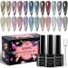 MIZHSE Reflective Glitter Cat Eye Gel Nail Polish 7ml  Sparkly Diamond Cateye Soak Off Gel Polish Magnetic Manicure Set for Nail Art Salon 12Pcs Reflective Cat Eye1